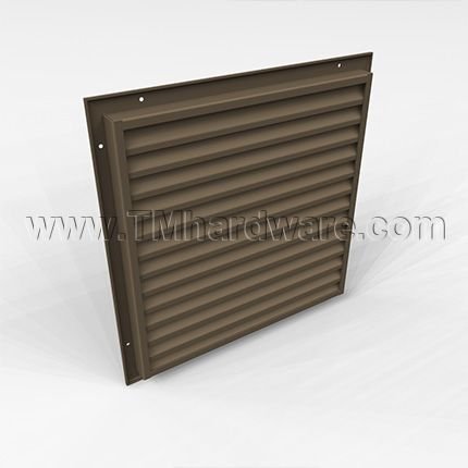 Door Louver 900C, Standard Z-Blade, Single Flanged Frame with Moulding, up to 4' x 6'-8"