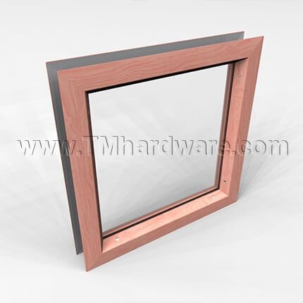 Activar Vision Lite VWL, Wood Veneer Frame, For 1-3/4" Doors, For 3/16" to 1/4" Glass, up to 5' x 6'-5"