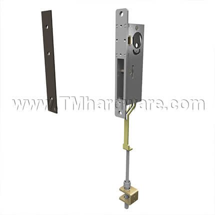 Adams Rite Flushlock 1870 Series, Cylinder Operated, For Narrow Stile Aluminum Swinging Doors