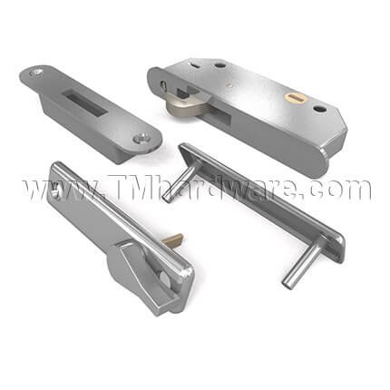 Adams Rite Deadlock 5500, Hardware Set, For Sliding Wood Doors