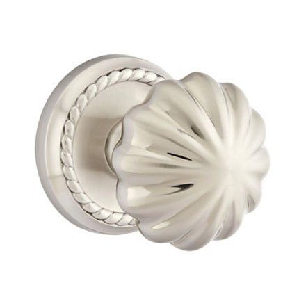Emtek 8101MN American Heritage Classic Brass Melon Knob, Rope Rosette
