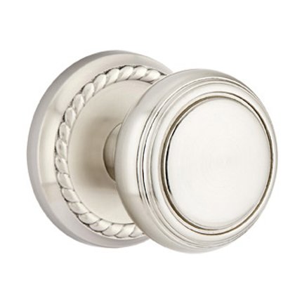 Emtek 8101NW American Heritage Classic Brass Norwich Knob, Rope Rosette
