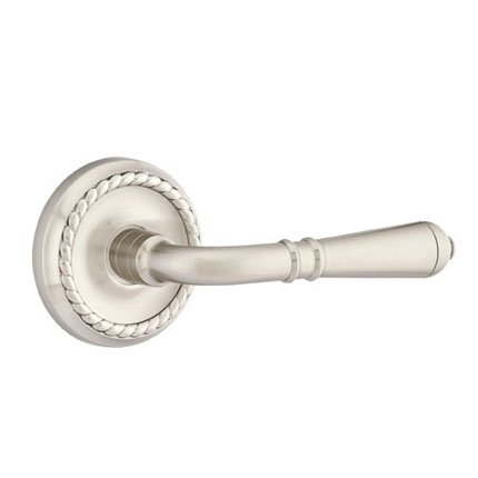 Emtek 8101T American Heritage Classic Brass Turino Lever, Rope Rosette