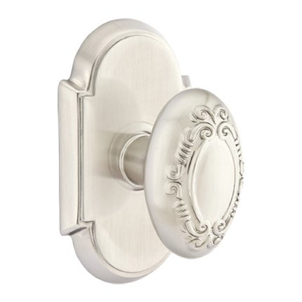 Emtek 8108V American Heritage Classic Brass Victoria Knob, #8 Rosette