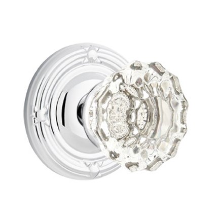 Emtek 8107AS American Heritage Crystal Astoria Knob, Ribbon & Reed Rosette