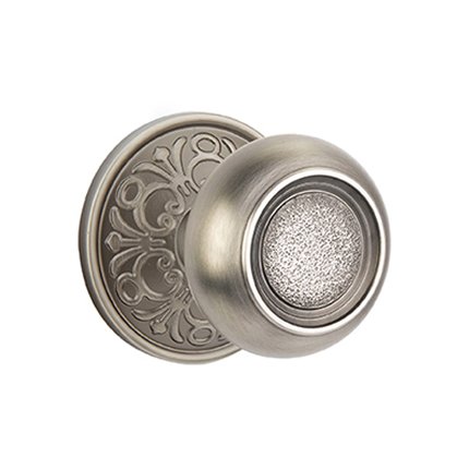 Emtek 8106BT American Heritage Classic Brass Belmont Knob, Lancaster Rosette