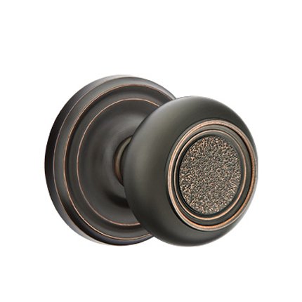 Emtek 8100BT American Heritage Classic Brass Belmont Knob, Regular Rosette