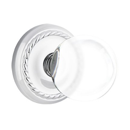 Emtek 8101BL American Heritage Crystal Bristol Knob, Rope Rosette