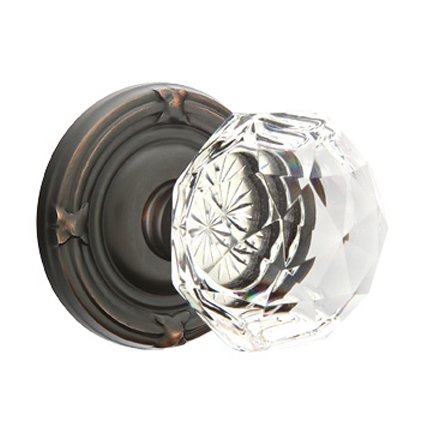 Emtek 8107CK American Heritage Diamond Crystal Knob, Ribbon & Reed Rosette