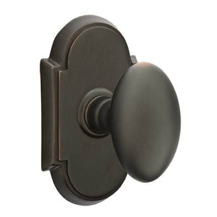 Emtek 8108E American Heritage Classic Brass Egg Knob, #8 Rosette
