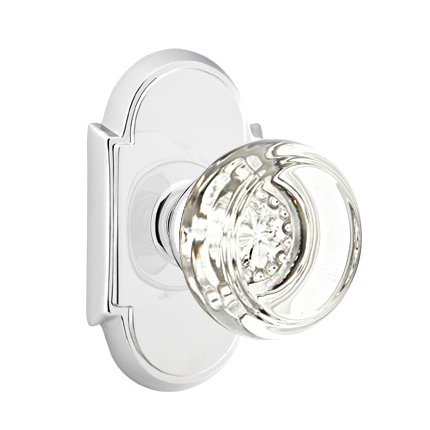 Emtek 8108GT American Heritage Crystal Georgetown Knob, #8 Rosette