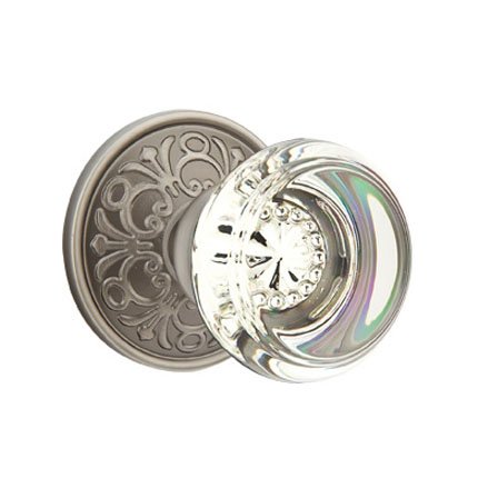 Emtek 8106GT American Heritage Crystal Georgetown Knob, Lancaster Rosette