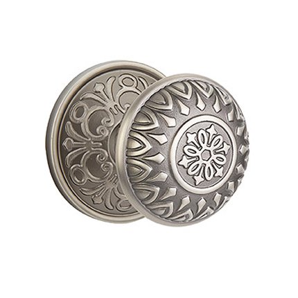 Emtek 8106LN American Heritage Classic Brass Lancaster Knob, Lancaster Rosette