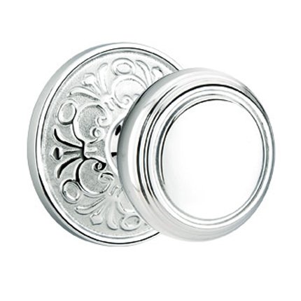 Emtek 8106NW American Heritage Classic Brass Norwich Knob, Lancaster Rosette