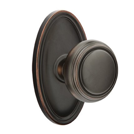 Emtek 8120NW American Heritage Classic Brass Norwich Knob, Oval Rosette
