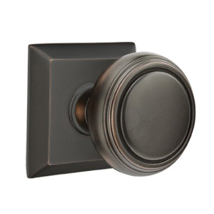 Emtek 8131NW American Heritage Classic Brass Norwich Knob, Quincy Rosette