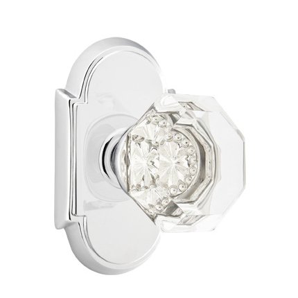 Emtek 8108OT American Heritage Crystal Old Town Clear Knob, #8 Rosette