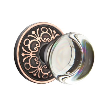 Emtek 8106PC American Heritage Providence Crystal Knob, Lancaster Rosette