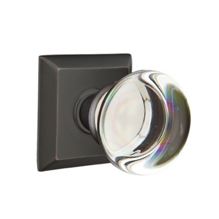 Emtek 8131PC American Heritage Providence Crystal Knob, Quincy Rosette
