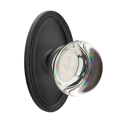 Emtek 8120PC American Heritage Providence Crystal Knob, Oval Rosette