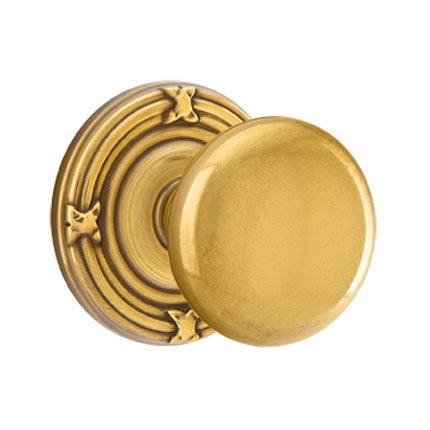 Emtek 8107P American Heritage Classic Brass Providence Knob, Ribbon & Reed Rosette
