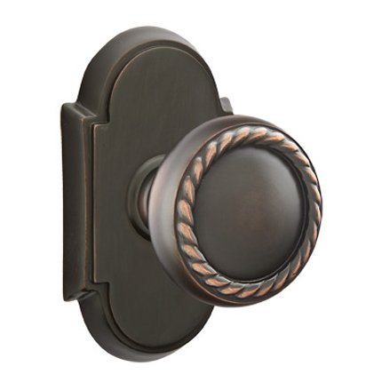 Emtek 8108RK American Heritage Classic Brass Rope Knob, #8 Rosette