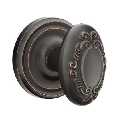 Emtek 8100V American Heritage Classic Brass Victoria Knob, Regular Rosette
