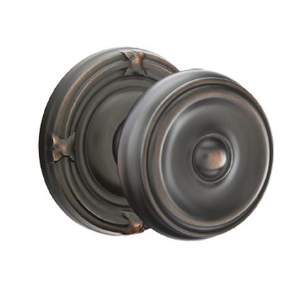 Emtek 8107W American Heritage Classic Brass Waverly Knob, Ribbon & Reed Rosette