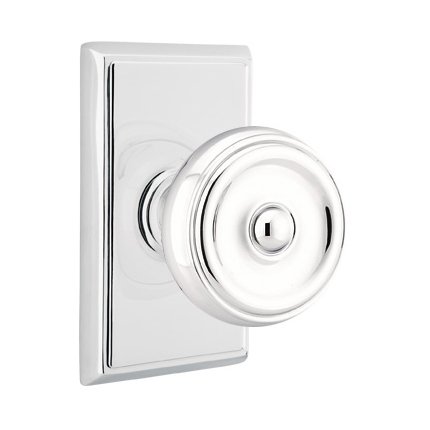 Emtek 8121W American Heritage Classic Brass Waverly Knob, Rectangular Rosette