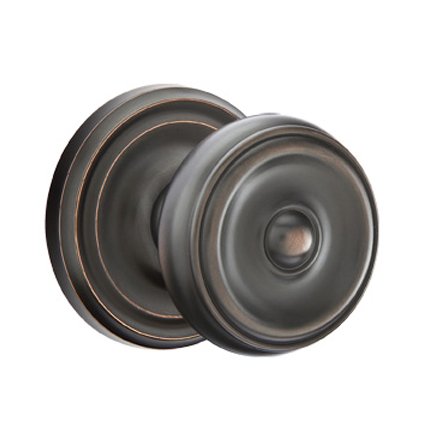 Emtek 8100W American Heritage Classic Brass Waverly Knob, Regular Rosette