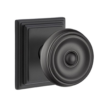 Emtek 8161W American Heritage Classic Brass Waverly Knob, Wilshire Rosette