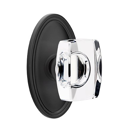 Emtek 8120WS American Heritage Windsor Crystal Knob, Oval Rosette