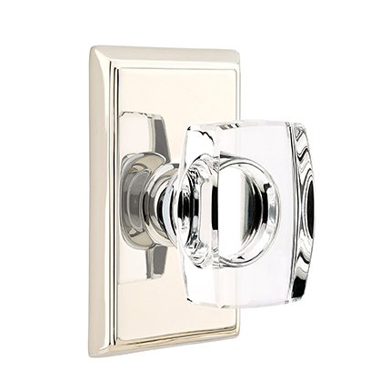 Emtek 8121WS American Heritage Windsor Crystal Knob, Rectangular Rosette