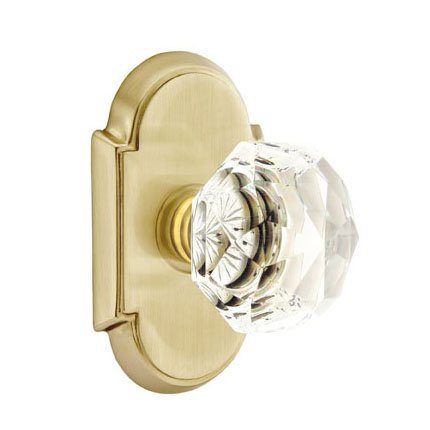 Emtek 8108CK American Heritage Diamond Crystal Knob, #8 Rosette
