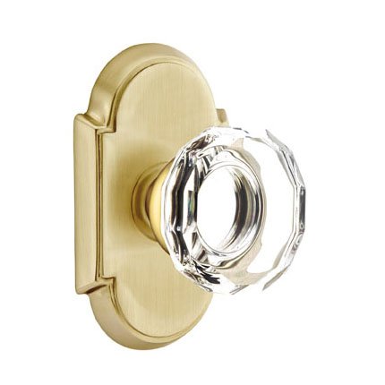 Emtek 8108LW American Heritage Lowell Crystal Knob, #8 Rosette