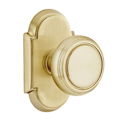 Emtek 8108NW American Heritage Classic Brass Norwich Knob, #8 Rosette