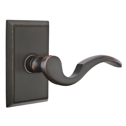 Emtek 8121C American Heritage Classic Brass Cortina Lever, Rectangular Rosette