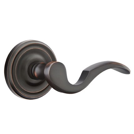 Emtek 8100C American Heritage Classic Brass Cortina Lever, Regular Rosette