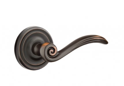 Emtek 8100EN American Heritage Classic Brass Elan Lever, Regular Rosette