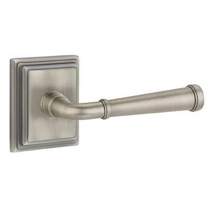 Emtek 8161ME American Heritage Classic Brass Merrimack Lever, Wilshire Rosette