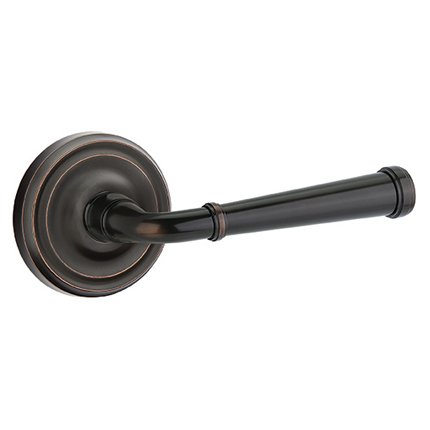 Emtek 8100ME American Heritage Classic Brass Merrimack Lever, Regular Rosette