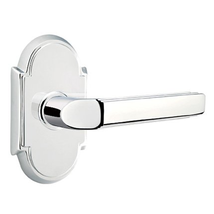 Emtek 8108M American Heritage Classic Brass Milano Lever, #8 Rosette