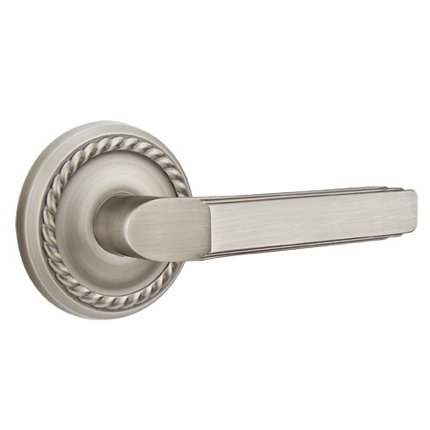 Emtek 8101M American Heritage Classic Brass Milano Lever, Rope Rosette