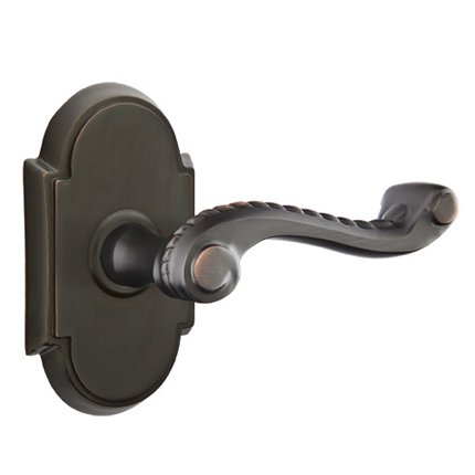 Emtek 8108RL American Heritage Classic Brass Rope Lever, #8 Rosette