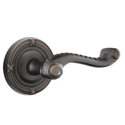 Emtek 8107RL American Heritage Classic Brass Rope Lever, Ribbon & Reed Rosette