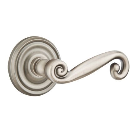 Emtek 8100R American Heritage Classic Brass Rustic Lever, Regular Rosette