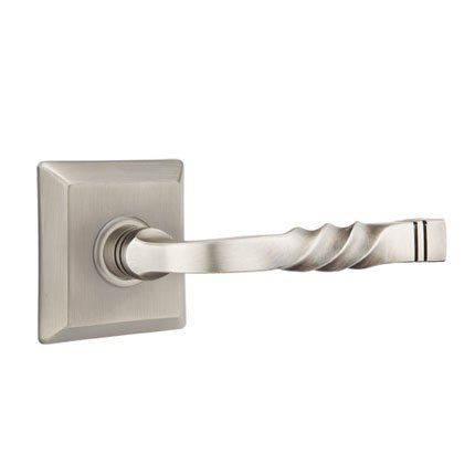Emtek 8131SF American Heritage Classic Brass Santa Fe Lever, Quincy Rosette