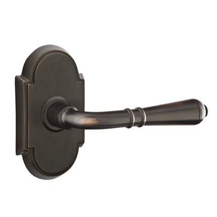 Emtek 8108T American Heritage Classic Brass Turino Lever, #8 Rosette