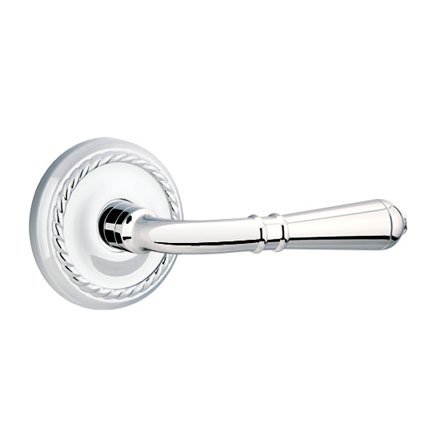 Emtek 8107T American Heritage Classic Brass Turino Lever, Ribbon & Reed Rosette