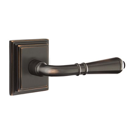 Emtek 8161T American Heritage Classic Brass Turino Lever, Wilshire Rosette